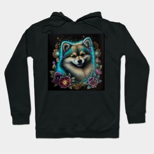 Glowing Pomsky Hoodie